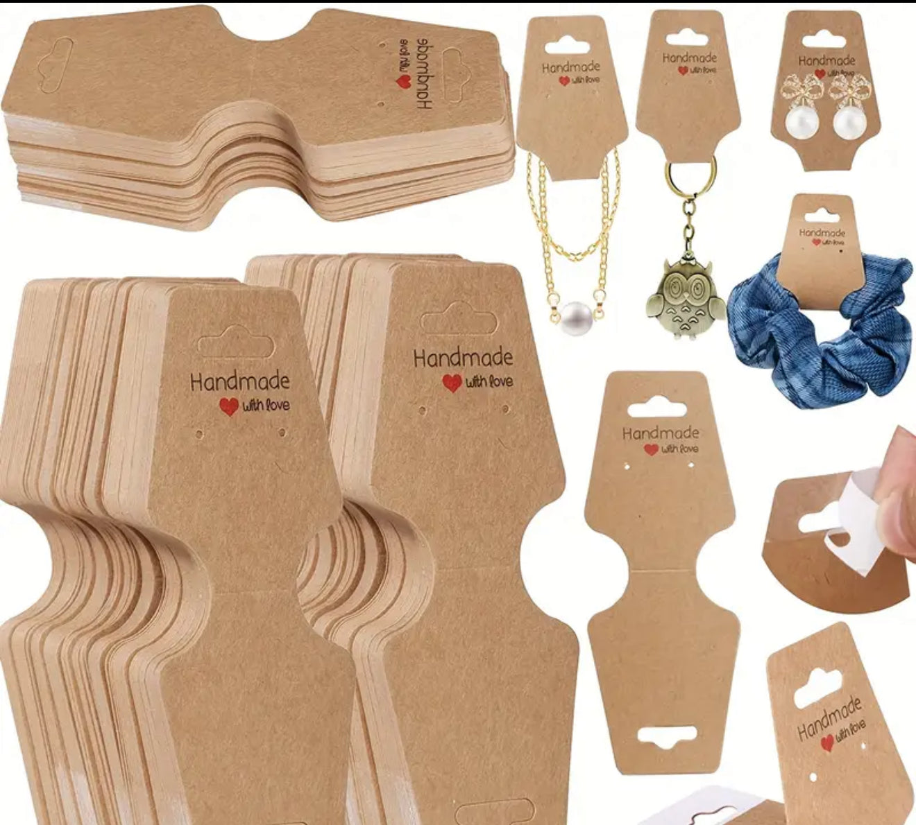 Handmade with Love Tags 50pcs