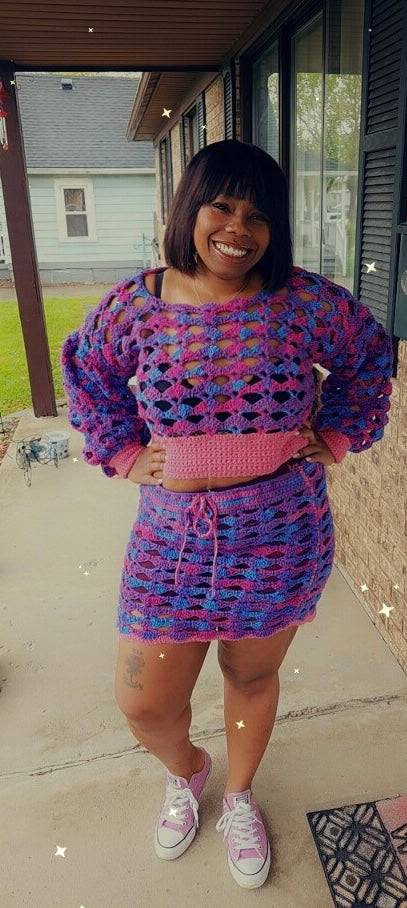 Shell Stitch Two Piece Set