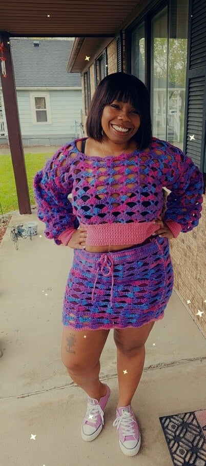 Shell Stitch Two Piece Set