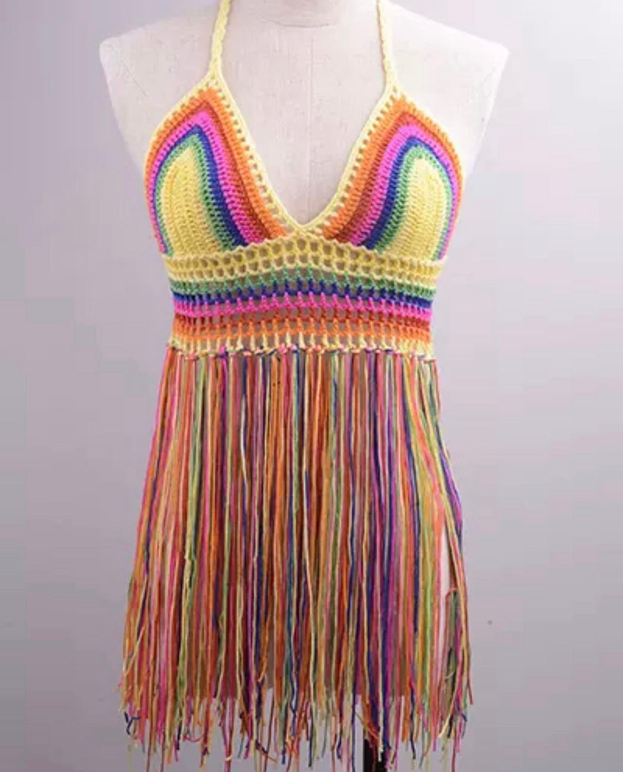 Multicolored Halter Fridges Top