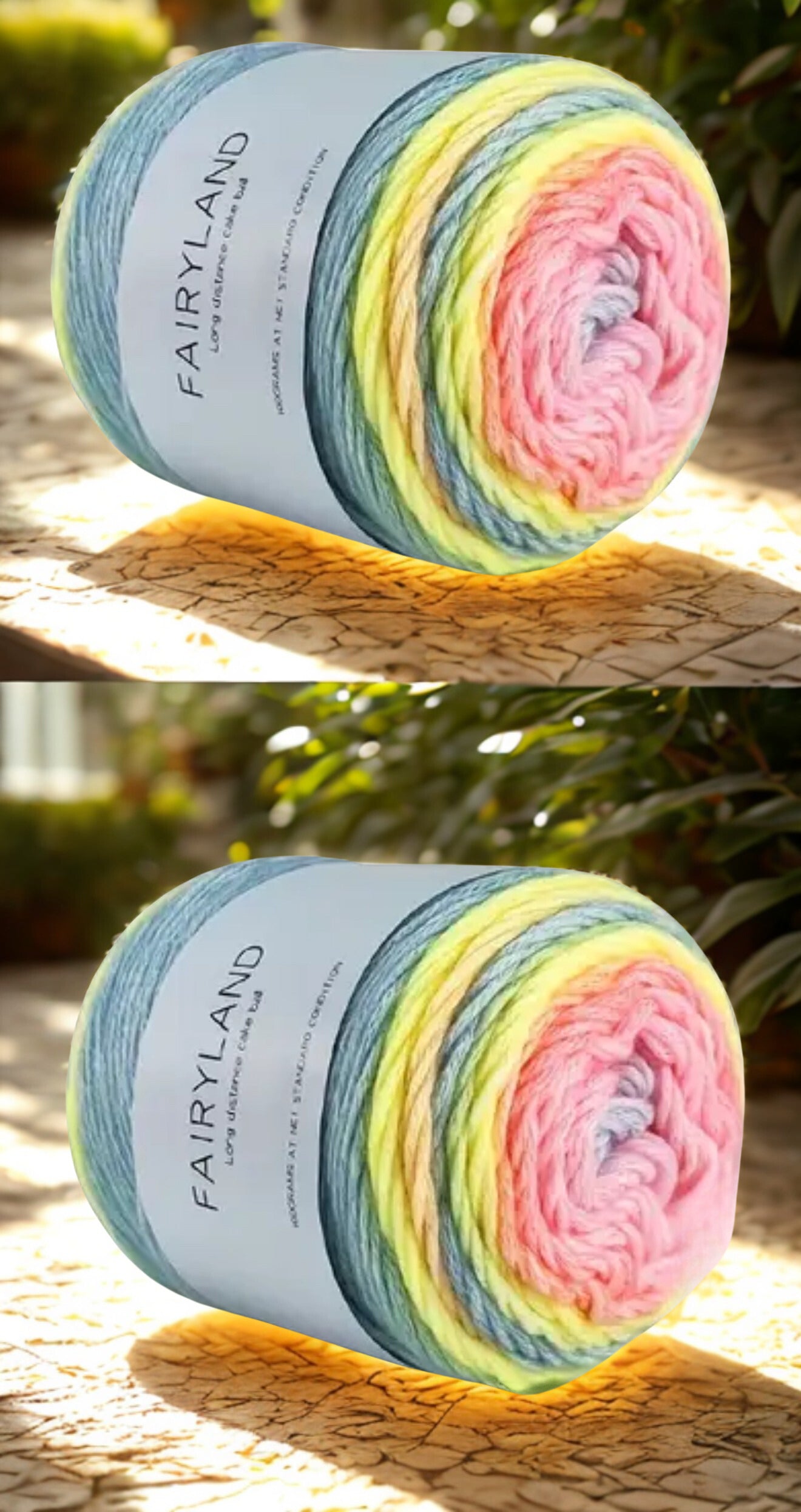 Gradient Cake fluffy Yarn Skein