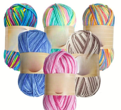 Stripped Yarn Skein
