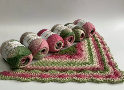 Wool Blended Dyed Yarn Skein