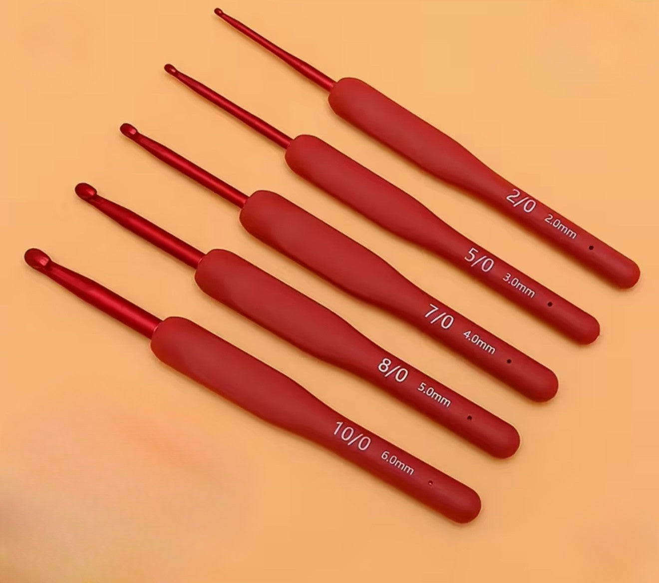 5 Piece Ergonomic Crochet Hooks