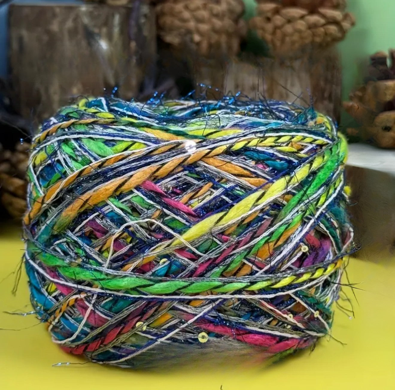 Colorful Gradient Hand Spun Yarn
