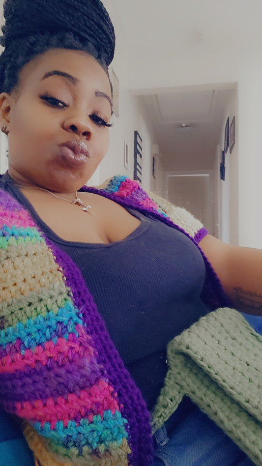 Short Sleeve Cardigan Multi Color