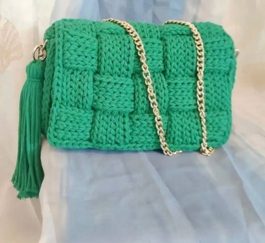 Crochet Crossbody with Tassels